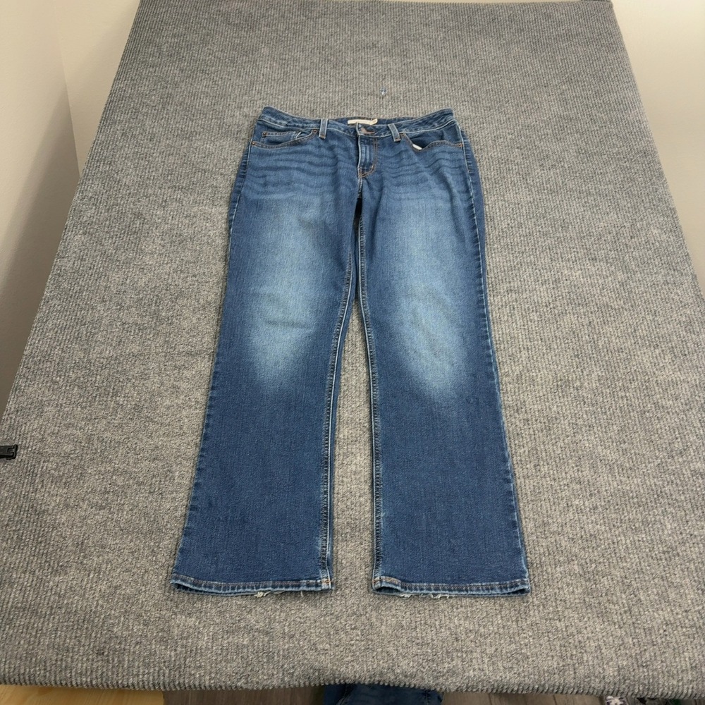 Levis Jeans Womens 30 Blue Cotton Superlow Bootcut Low‎ Rise Casual Style